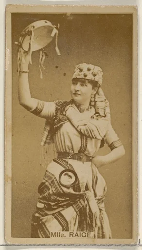 Mlle. Raige, from the Actors and Actresses series (N45, Type 8) for Virginia Brights Cigarettes