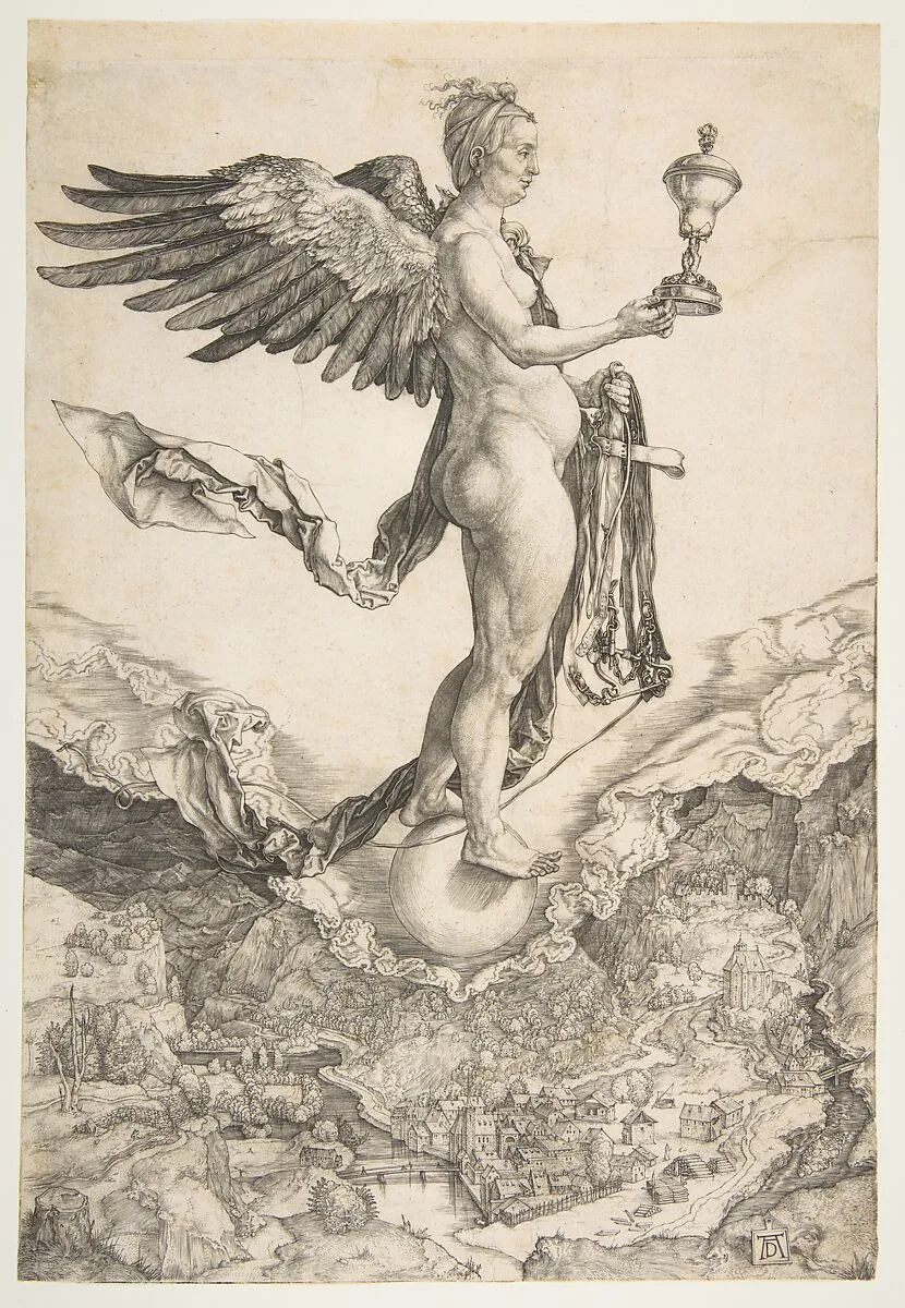 Nemesis (The Great Fortune) — Albrecht Dürer