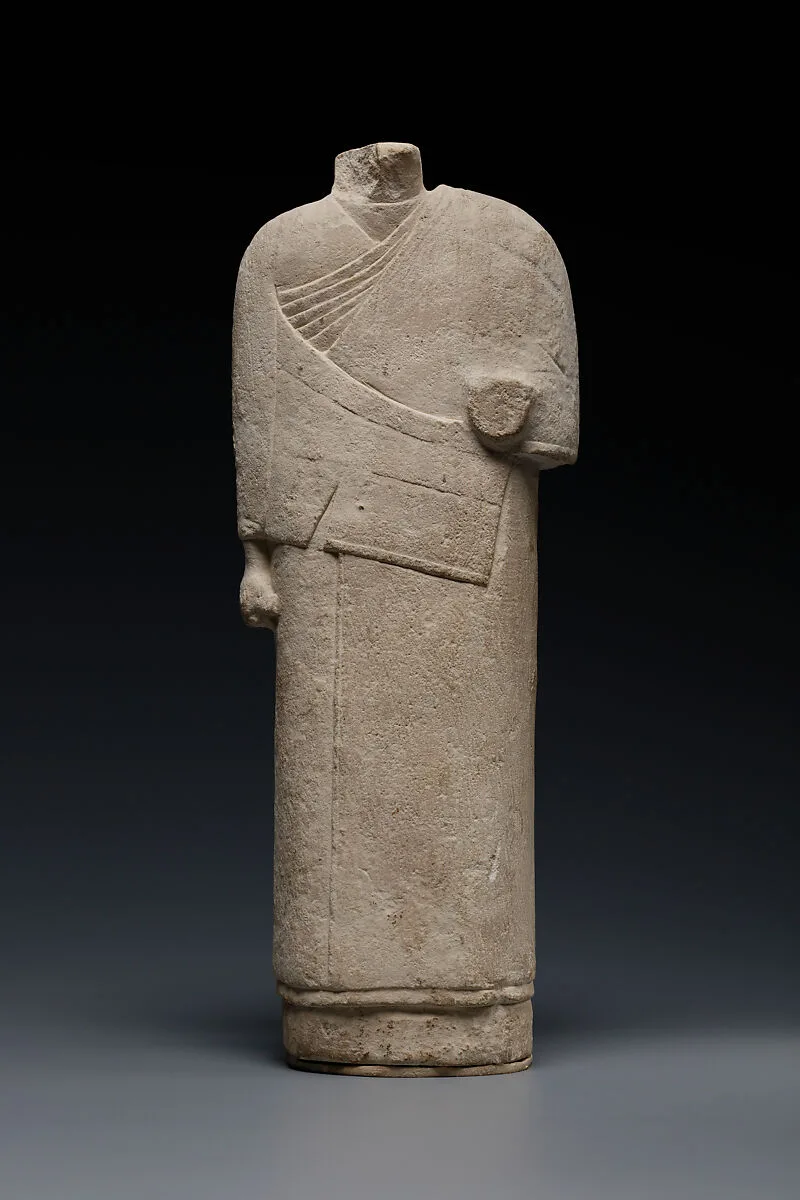 Incomplete figure in draped costume — Unknown