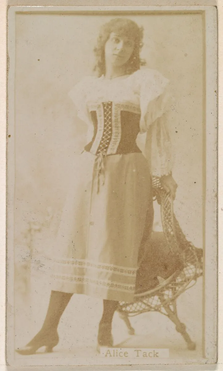 Alice Tack, from the Actresses series (N245) issued by Kinney Brothers to promote Sweet Caporal Cigarettes — Kinney Brothers Tobacco Company