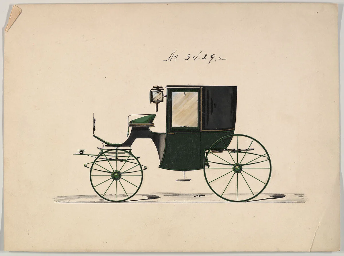 Design for Brougham, no. 3429a — Brewster & Co.