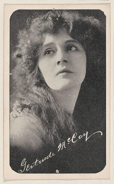 Gertrude McCoy from Kromo Gravure "Leading Moving Picture Stars" (W623) — Kromo Gravure Photo Company, Detroit, Michigan