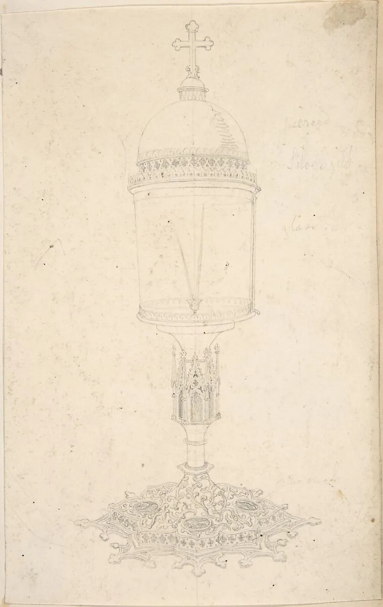 Reliquary Containing Two Slender Bones — Anonymous, British, 19th century
