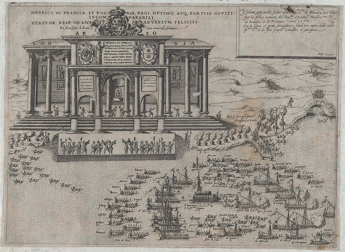 Entry of Henri III, King of France and Poland, into Venice — Domenico Zenoi