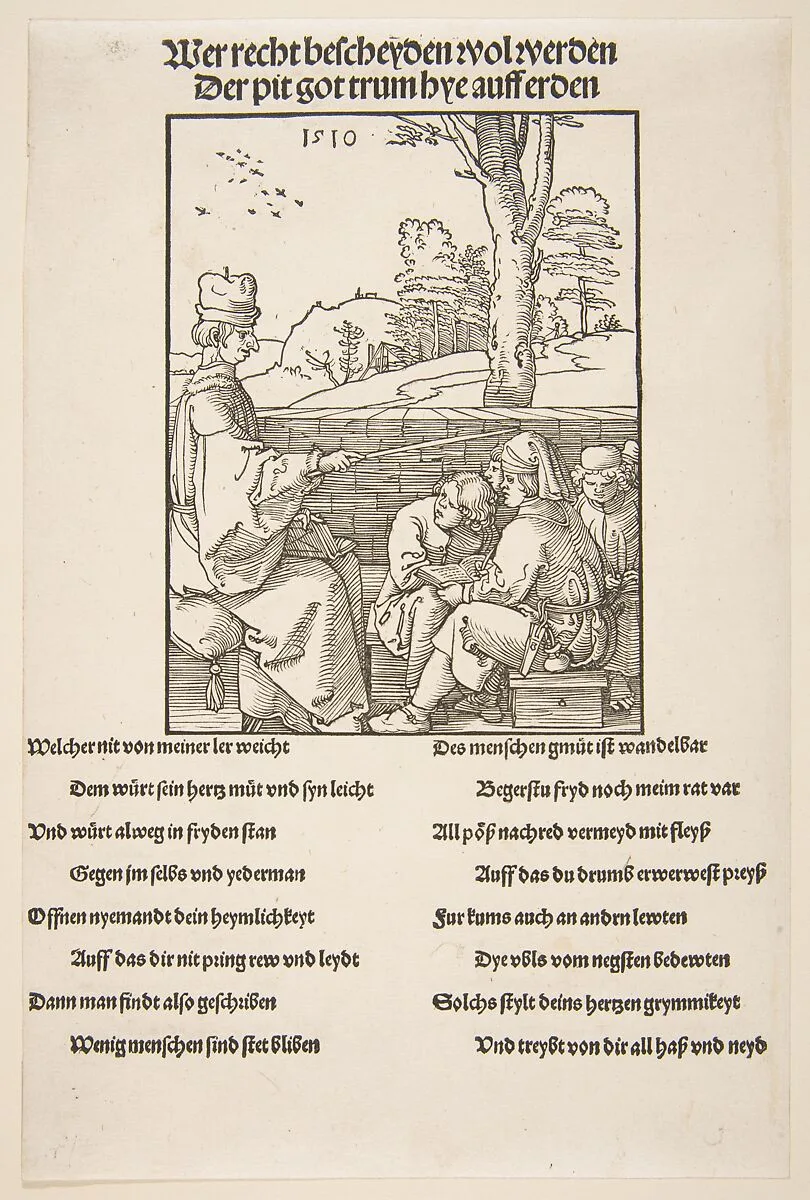 The Schoolmaster — Albrecht Dürer