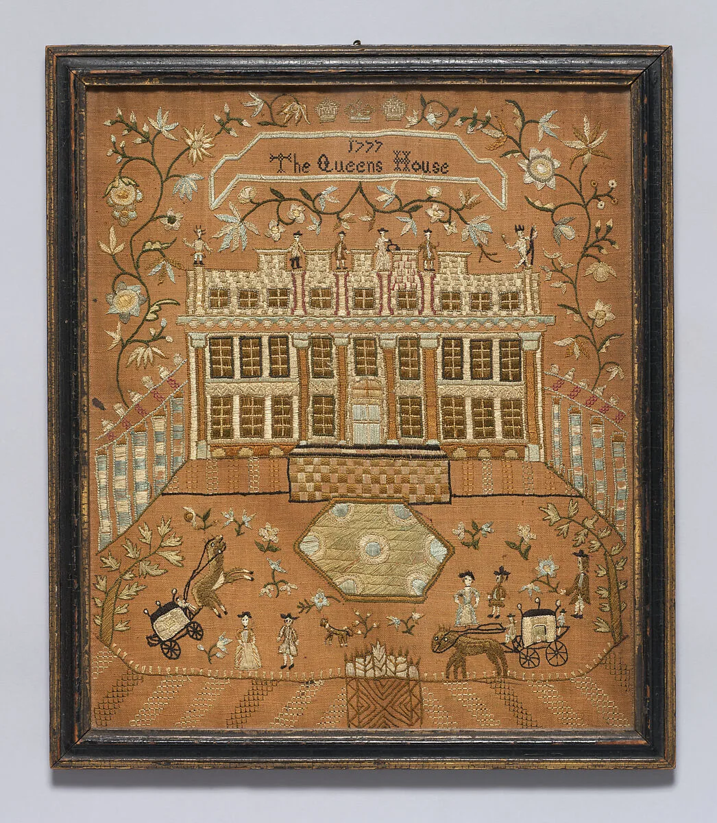 Embroidered sampler of the Queen's House, Greenwich — Unknown