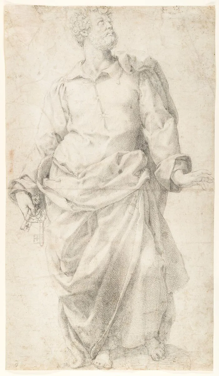 Study for the Figure of Saint Peter — Daniele da Volterra (Daniele Ricciarelli)