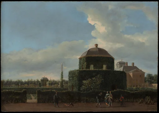 The Huis ten Bosch at The Hague and Its Formal Garden (View from the East)