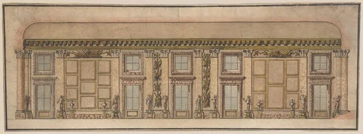 Elevation of the Gallery in the Palazzo Doria-Pamphilj, Rome