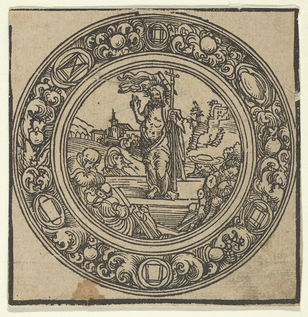 Pacifical with Resurrection — Lucas Cranach the Elder