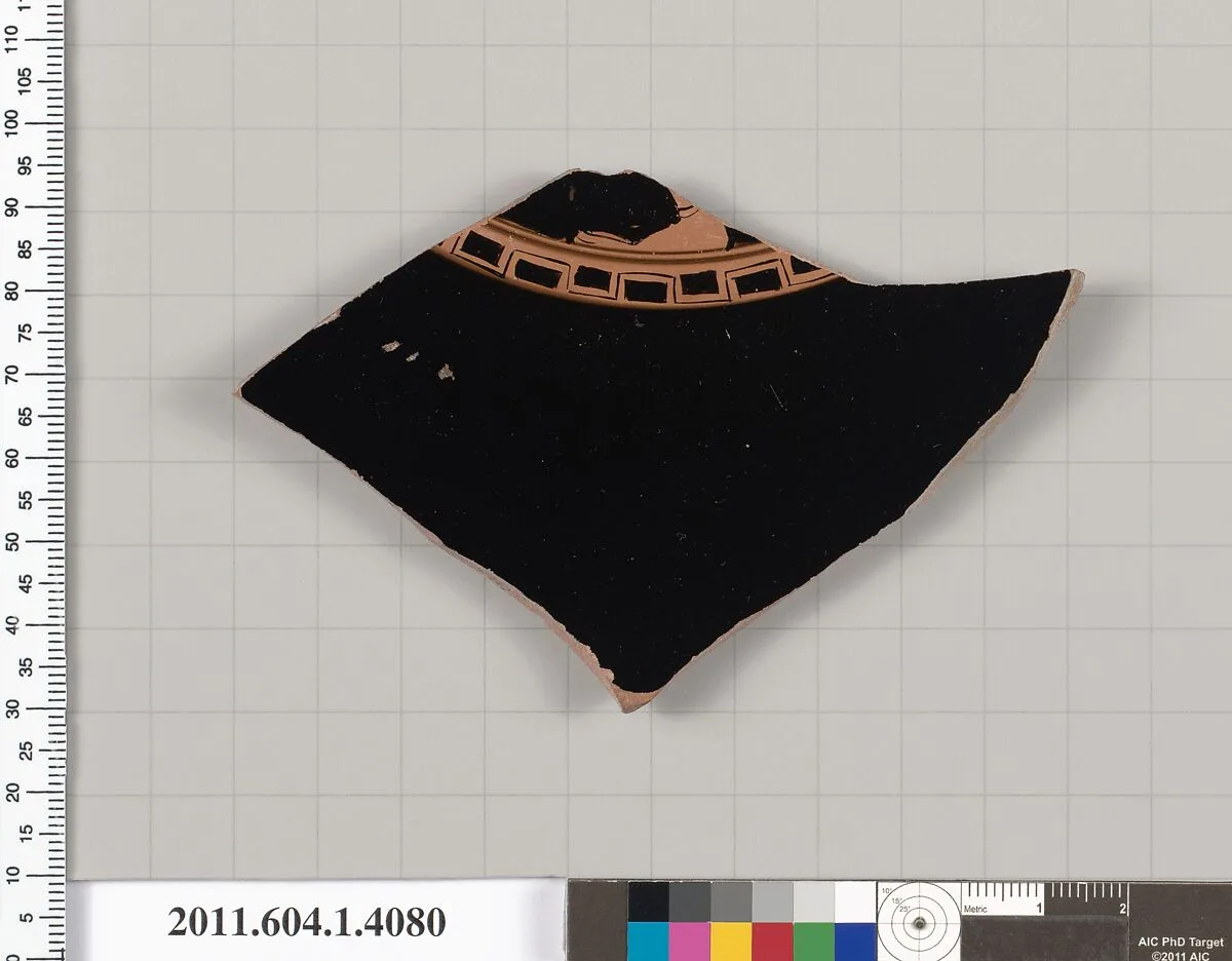 Terracotta fragment of a kylix (drinking cup) — Unknown