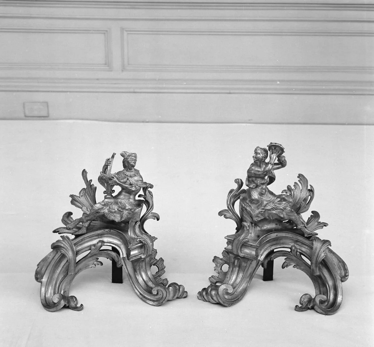 Pair of andirons — Unknown