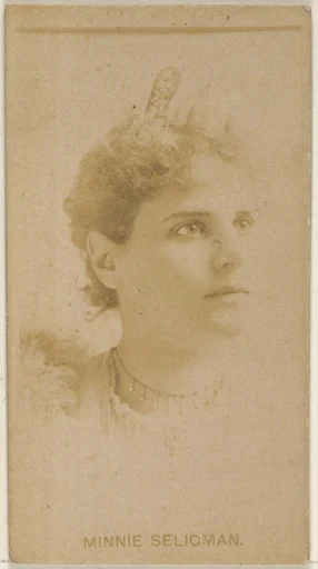 Minnie Seligman, from the Actors and Actresses series (N45, Type 8) for Virginia Brights Cigarettes