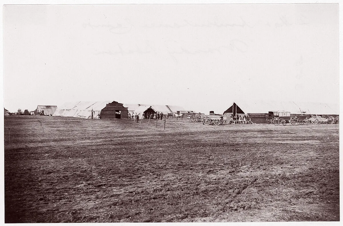Quartermaster and Ambulance Camp, Brandy Station, Virginia — Timothy H. O'Sullivan|Mathew B. Brady