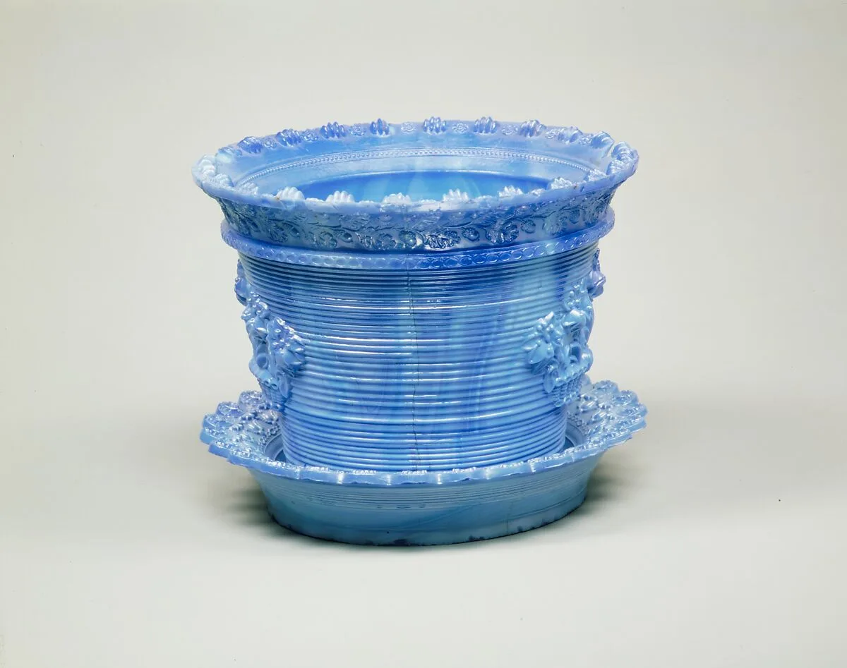 Flowerpot and stand — Boston & Sandwich Glass Company