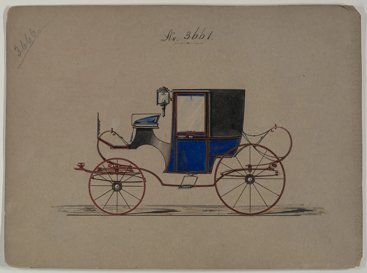 Design for Brougham, no. 3661 — Brewster & Co.