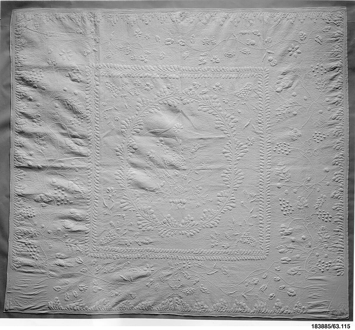 Wholecloth whitework quilt — Sarah Cook
