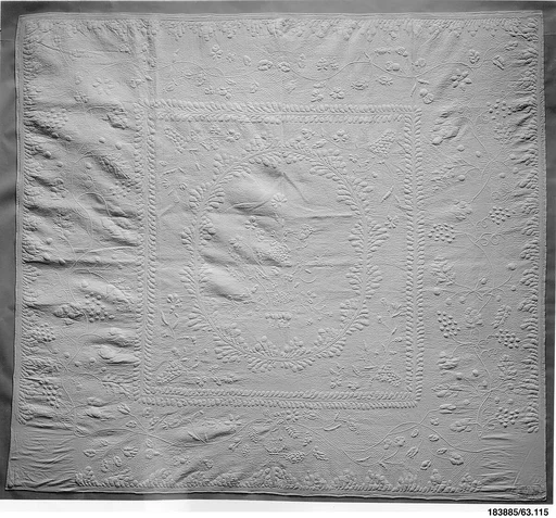 Wholecloth whitework quilt