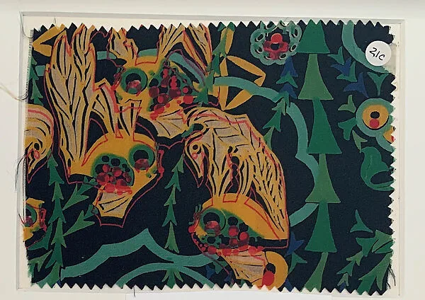 Textile samples, from the ¦Franko Prints¦ series — Joseph Urban|Frank Silk Mills, Inc.