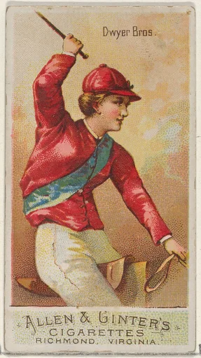 Dwyer Brothers, from the Racing Colors of the World series (N22a) for Allen & Ginter Cigarettes