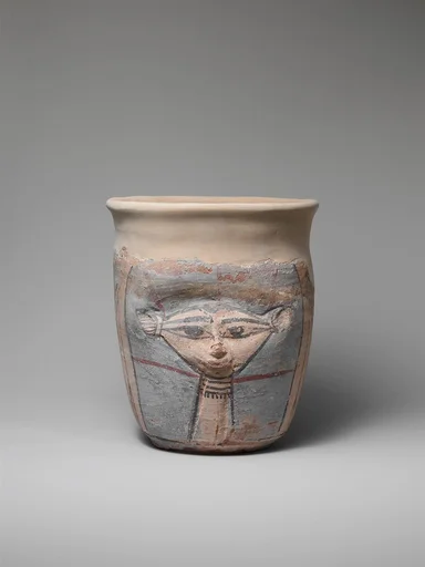 Neck of a Wide-Mouthed Hathor Jar