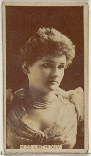 Miss Linthicum, from the Actors and Actresses series (N45, Type 8) for Virginia Brights Cigarettes