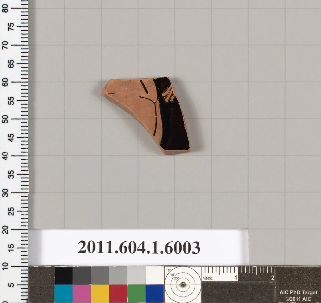 Terracotta fragment of a kylix (drinking cup) — Unknown
