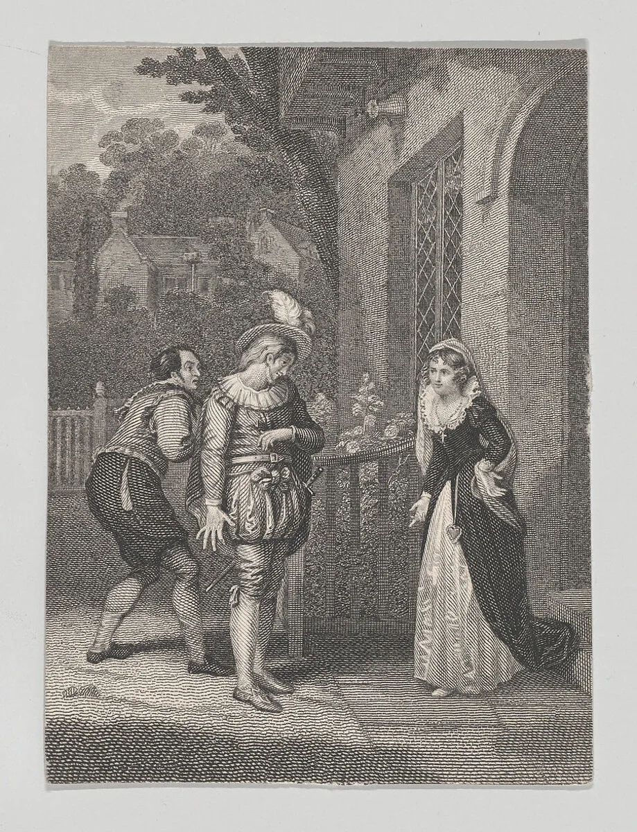 Anne Page, Slender and Simple (Shakespeare, Merry Wives of Windsor, Act 1, Scene 1) — William Shakespeare|Robert Smirke|Charles Heath, the elder