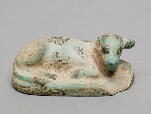 Figurine of a recumbent calf