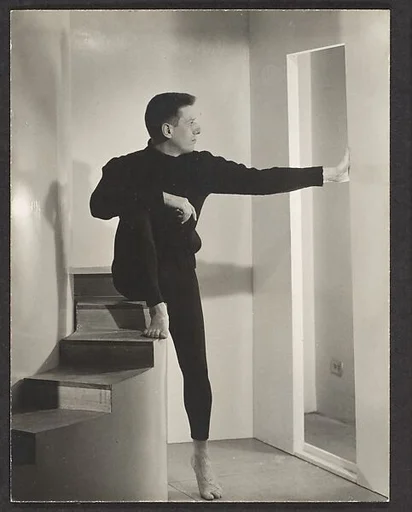 [Paul Cadmus, Stage Set Stairs]