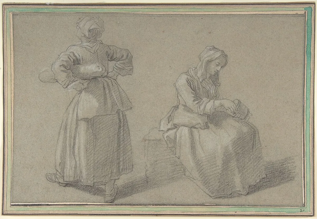 Study of Two Women — Etienne Jeaurat