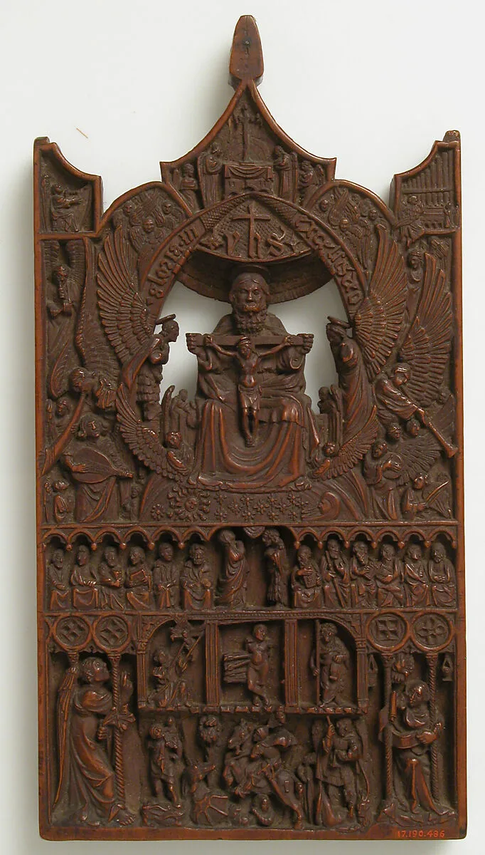 Plaque with the Adoration of Trinity — Unknown