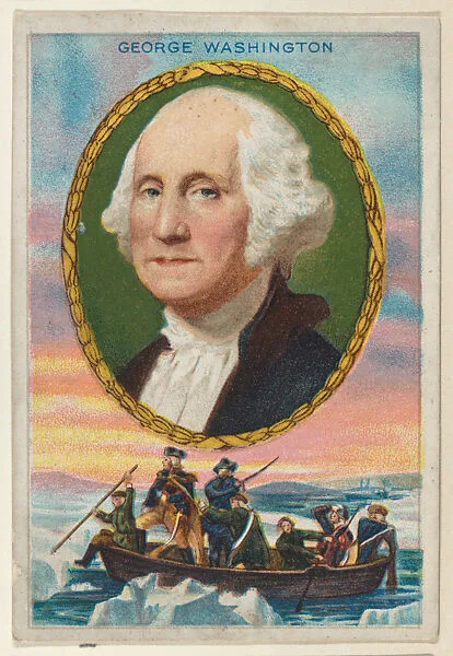 George Washington, from the "Heroes of History" series (T68), issued with Miners Extra Smoking Tobacco, Natural Leaf Scrap, and Royal Bengals Little Cigars — Royal Bengals Little Cigars|George Washington