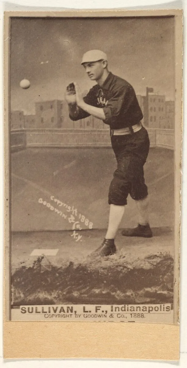 Sullivan, Left Field, Indianapolis, from the Old Judge series (N172) for Old Judge Cigarettes — Goodwin & Company