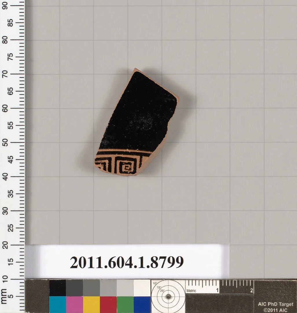 Terracotta fragment of a kylix (drinking cup) — Unknown