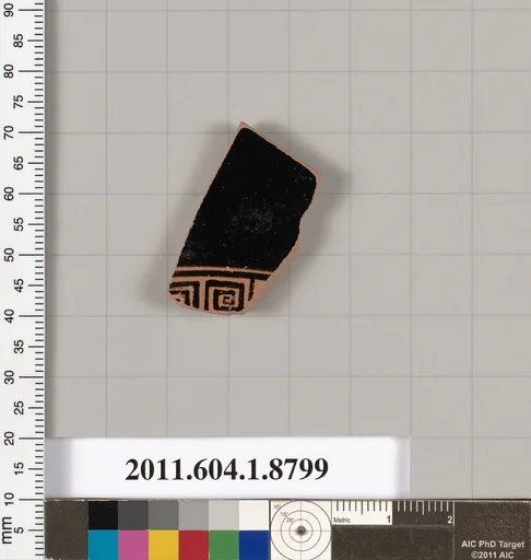 Terracotta fragment of a kylix (drinking cup)
