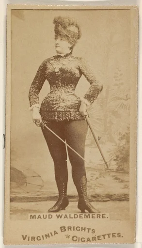 Maud Waldemere, from the Actors and Actresses series (N45, Type 1) for Virginia Brights Cigarettes