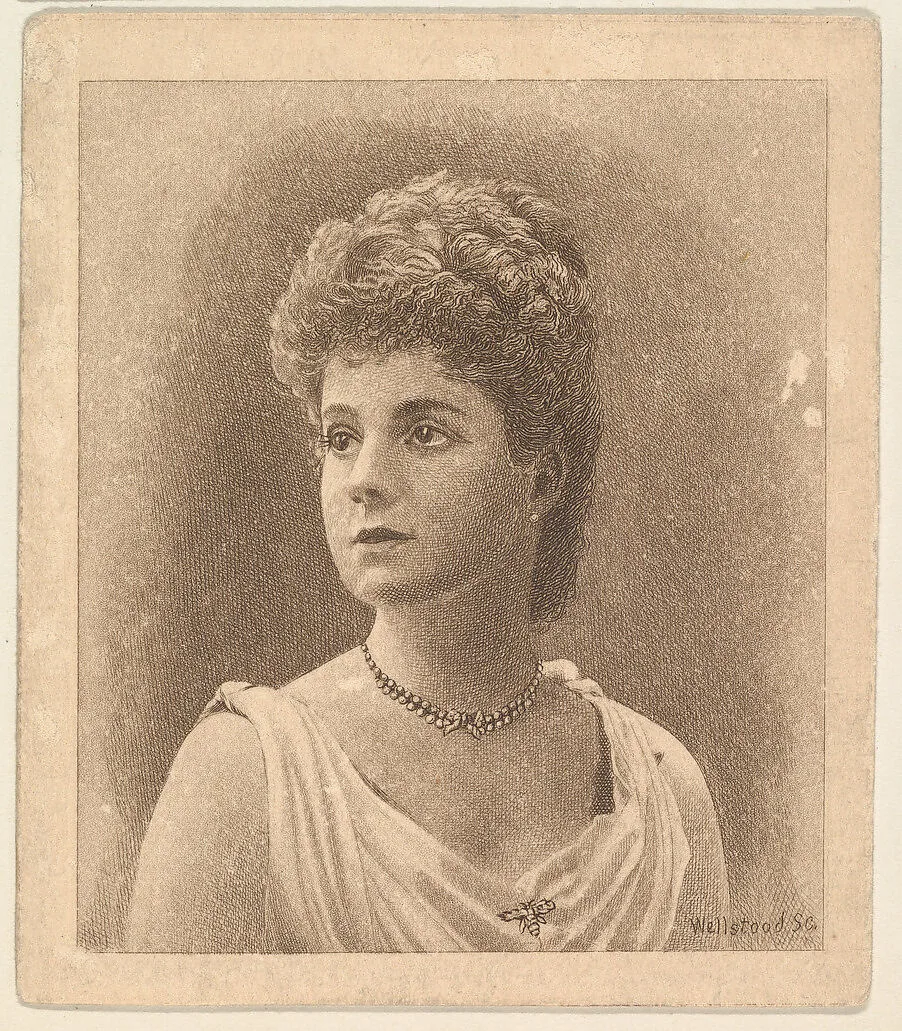 Portrait, from the Women's Portraits series (N198) issued by Wm. S. Kimball & Co. — William Wellstood|William S. Kimball & Company