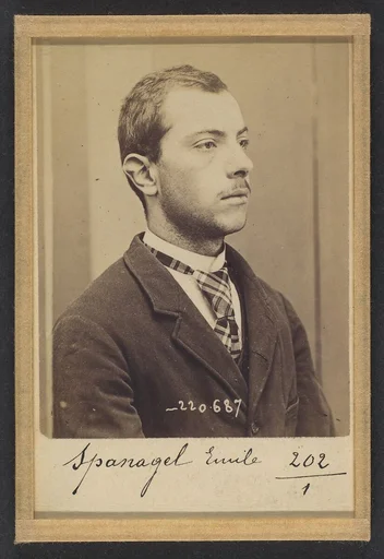 Spanagel. Emile, Ignace. 20 ans, né le 28/2/74 à Paris XVlle. Serrurier. Anarchiste. 7/7/94.