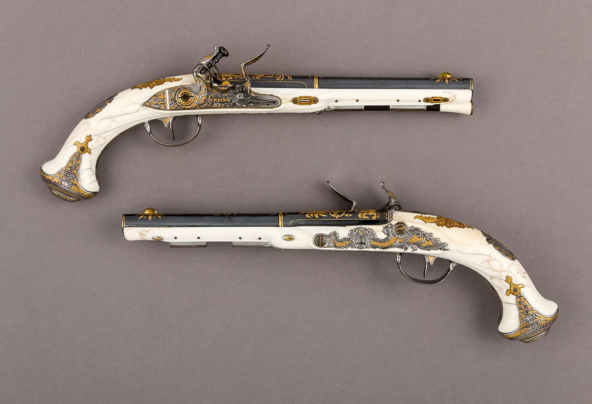 Pair of Flintlock Pistols of Empress Catherine the Great (1729–1796) — Johan Adolph Grecke