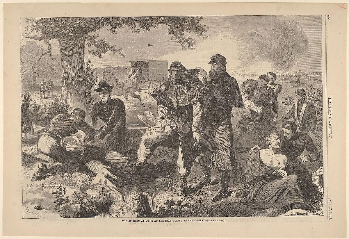 The Surgeon at Work at the Rear During an Engagement (from "Harper's Weekly," Vol. VII) — Winslow Homer|Harper's Weekly|Harper & Brothers