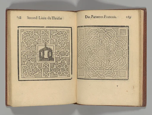 Le Thresor des Parterres de l'Univers, Contenant les Figures et Pourtraits des Plus Beaux Compartimens, Cabanes, & Labyrinthes des Jardinages...
