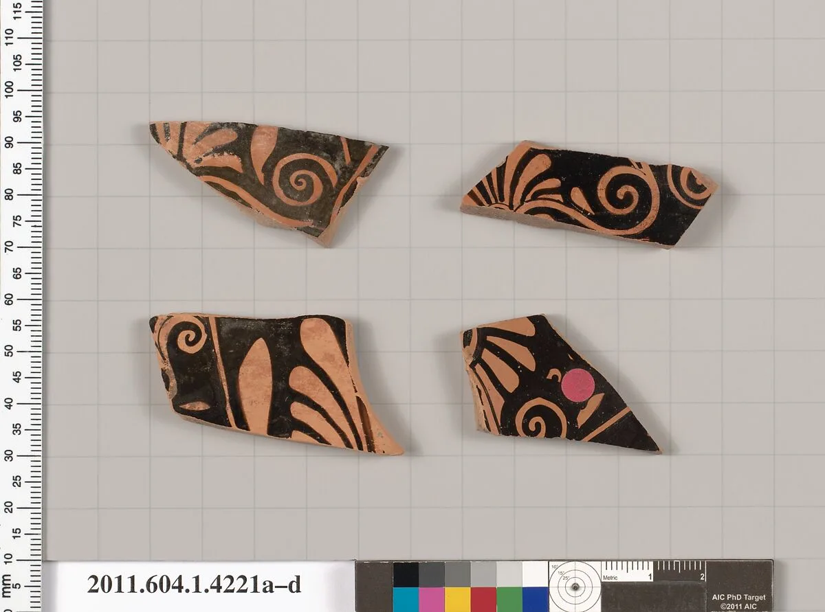 Terracotta fragments of kylikes (drinking cups) — Unknown