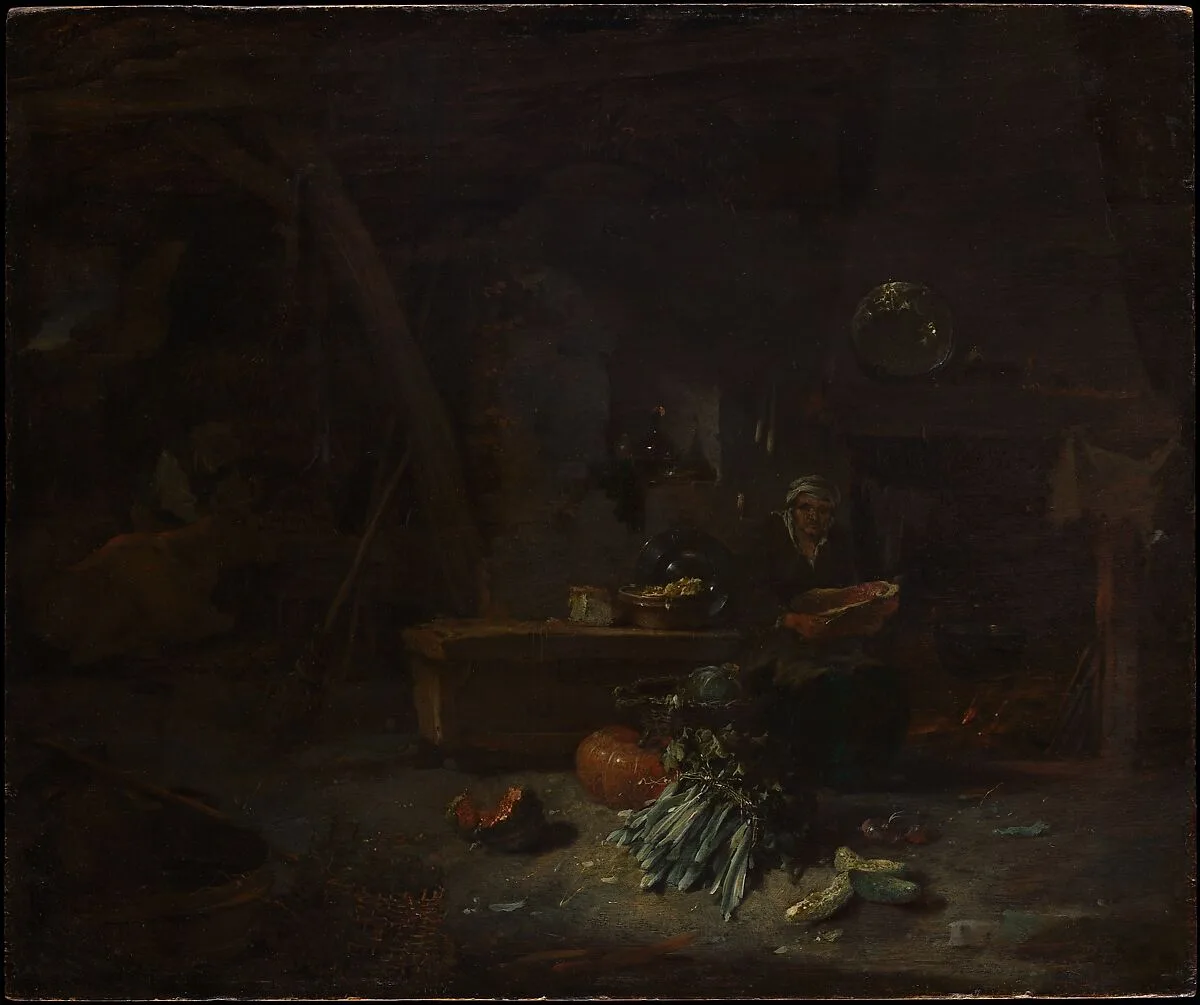 Interior of a Kitchen — Willem Kalf