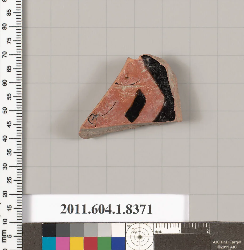 Terracotta fragment of a kylix (drinking cup) — Unknown