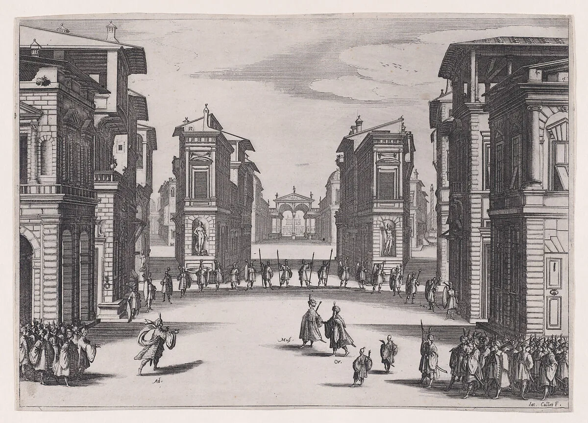 Soliman. 3e Acte (Soliman. 3rd Act), from Soliman — Jacques Callot|Prospero Bonarelli