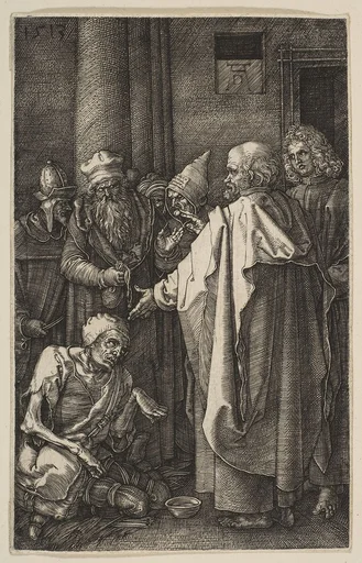 Saint Peter and Saint John at the Gate of the Temple, from "The Passion"