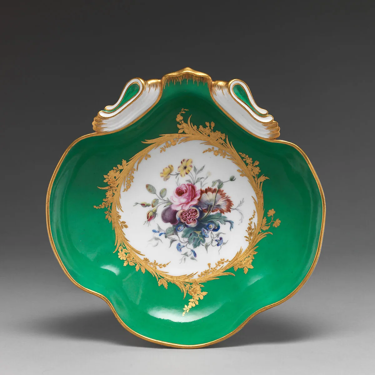 Fruit dish (compotier coquille) (one of four) (part of a service) — Sèvres Manufactory|Cyprien-Julien Hirel de Choisy|Etienne-Henry Le Guay