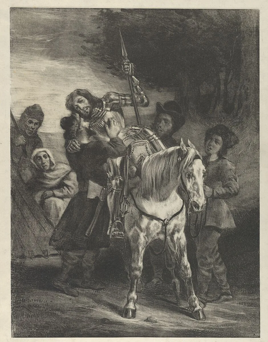 The Wounded Goetz Taken in by the Gypsies — Eugène Delacroix