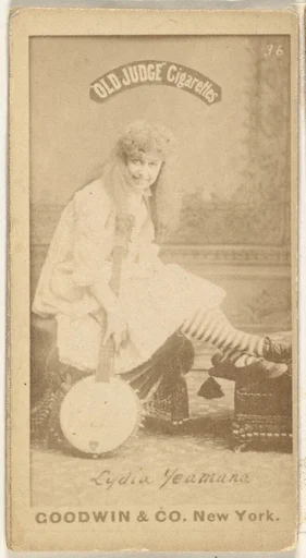 Lydia Yeamana, from the Actors and Actresses series (N171) for Old Judge Cigarettes